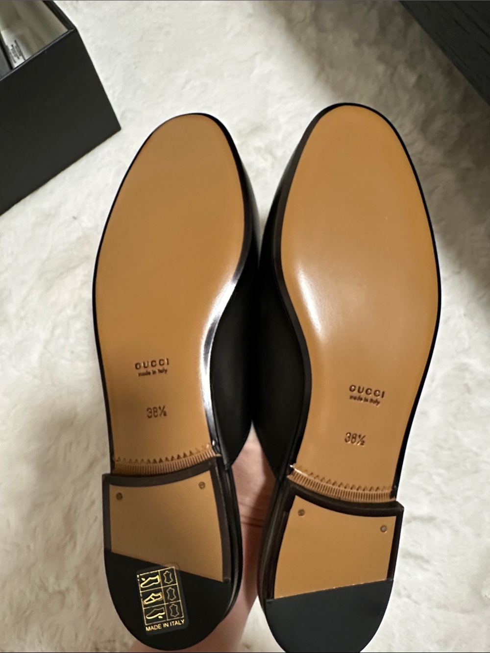 Gucci Black Leather Mule with Gold Horsebit - Picture 4 of 4